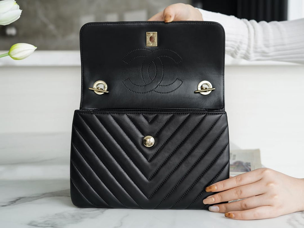 CHANEL Trendy CC25 Pre-Owned medium Chevron Trendy handbag  25cm