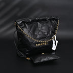 Chanel 19 Flap Bag – Black Quilted Lambskin with Gold & Ruthenium Hardware