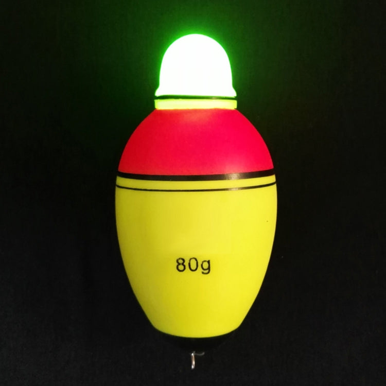 Fishing Tackle Electronic Nightlight Floater Luminous Float Bobber, 3.5cm/30g, 3.9cm/40g, 4.2cm/50g, 4.5cm/60g, 4.8cm/80g