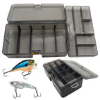 Double Layer Fishing Box Waterproof Plastic Lure Adjustable Dividers