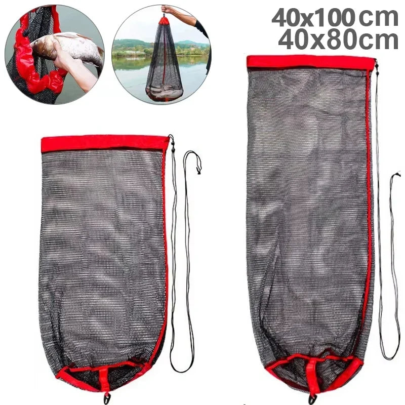 Collapsible Live Fish Net Bag | Crayfish Shrimp Eel Trap