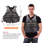 Breathable Fishing Life Vest | 11-Pocket 209 lb Flotation Jacket