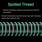 2pcs Outdoor Fishing Anti-tangle Spotted Invisible Line Set with Scale, 3.6m, 4.5m, 5.4m, 7.2m