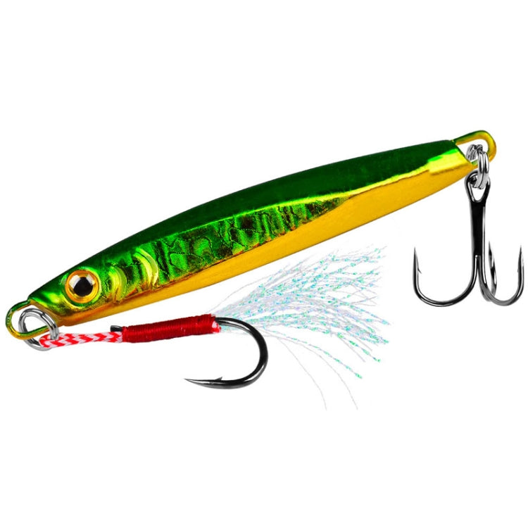 PROBEROS LF128 Long Casting Lure Iron Plate Lead Fish Freshwater Sea Fishing Warp Bass Metal Sequins Baits, 7g, 10g, 15g, 20g, 30g