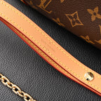Louis Vuitton Boulogne Monogram Canvas Shoulder Bag – Classic Brown with Vachetta Leather Trim (M45832)
