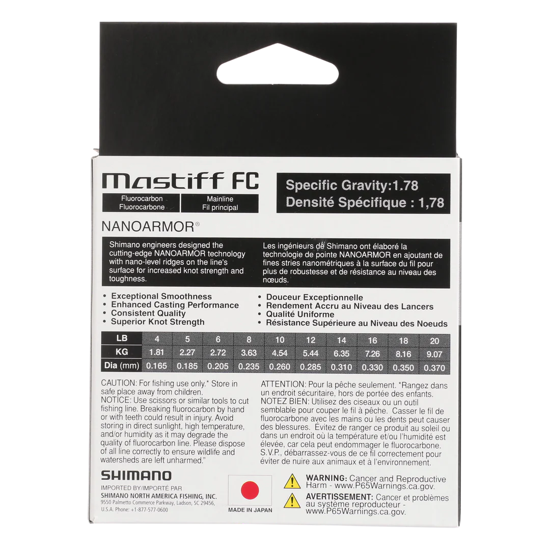 SHIMANO MASTIFF FC FLUOROCARBON LINE